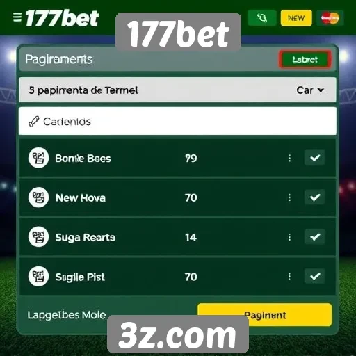 Avaliação das opções de pagamento do site 177bet